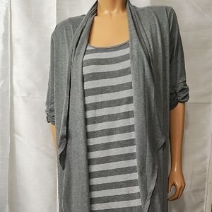 NAIF Gray Striped‎ Dress Size 2XL